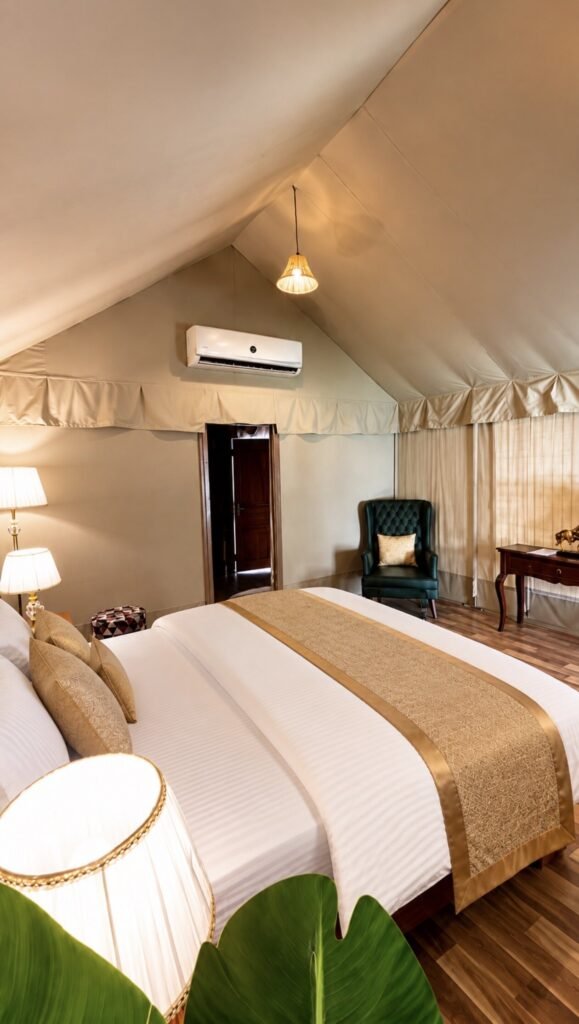Cottage bedroom view